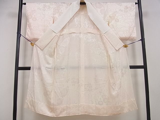 平和屋着物■上質な長襦袢 無双仕立て 地紙花地紋 暈し染め 逸品 DAAG5311jm
