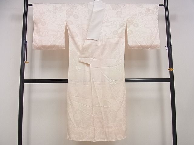 平和屋着物■上質な長襦袢 無双仕立て 地紙花地紋 暈し染め 逸品 DAAG5311jm