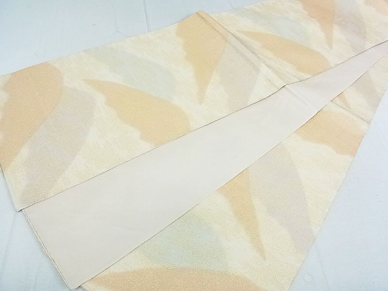 平和屋着物◎全通柄袋帯 遠山霞文 金糸 逸品 DAAG1331we