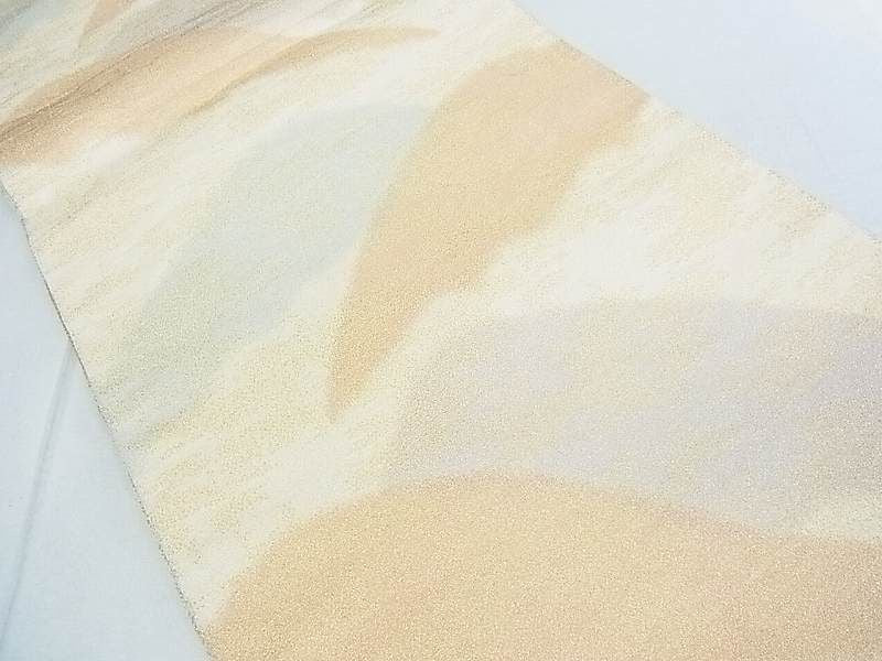 平和屋着物◎全通柄袋帯 遠山霞文 金糸 逸品 DAAG1331we