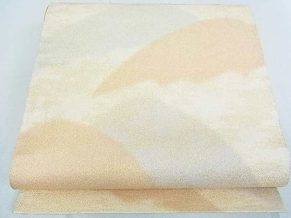 平和屋着物◎全通柄袋帯 遠山霞文 金糸 逸品 DAAG1331we