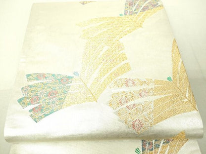 平和屋着物■六通柄袋帯 松葉吉祥花文 金銀糸 引箔 逸品 DAAH6030sf
