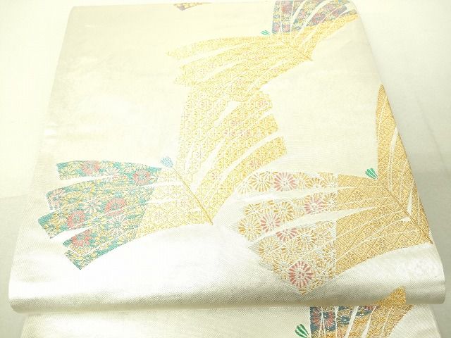 平和屋着物■六通柄袋帯 松葉吉祥花文 金銀糸 引箔 逸品 DAAH6030sf