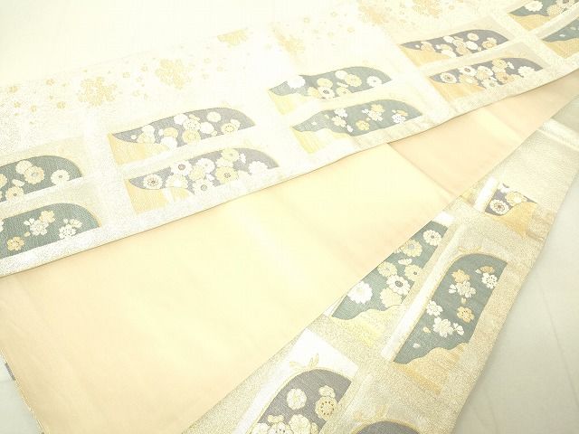 平和屋着物■六通柄袋帯 舞花文 金銀糸 逸品 DAAH6050sf