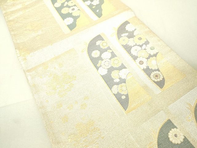 平和屋着物■六通柄袋帯 舞花文 金銀糸 逸品 DAAH6050sf