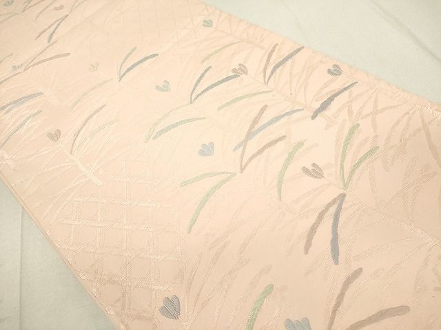 平和屋着物◎六通柄袋帯 唐織 草花文 逸品 DAAH2404ud