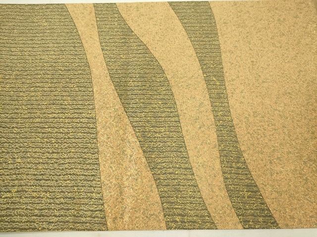 平和屋着物◎六通太鼓柄袋帯 本漆津軽箔 流水文 金彩 逸品 DAAH2412ud