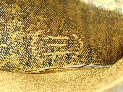 平和屋着物◎六通太鼓柄袋帯 本漆津軽箔 流水文 金彩 逸品 DAAH2412ud