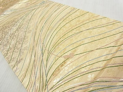 平和屋着物◎六通柄袋帯 舞桜紐文 金銀糸 逸品 DAAG7739rt