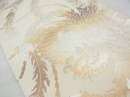 平和屋着物◎六通柄袋帯 鳳凰 金糸 引箔 逸品 BAAI3394qt
