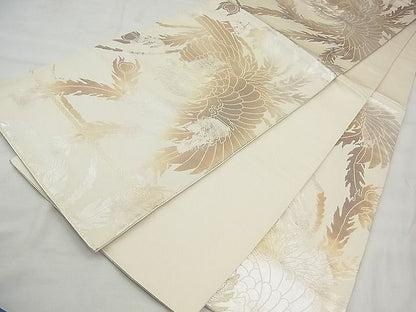 平和屋着物◎六通柄袋帯 鳳凰 金糸 引箔 逸品 BAAI3394qt