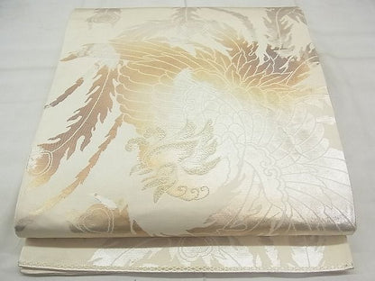 平和屋着物◎六通柄袋帯 鳳凰 金糸 引箔 逸品 BAAI3394qt