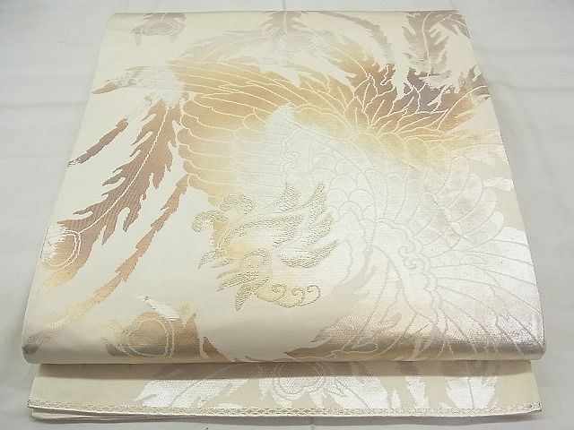 平和屋着物◎六通柄袋帯 鳳凰 金糸 引箔 逸品 BAAI3394qt