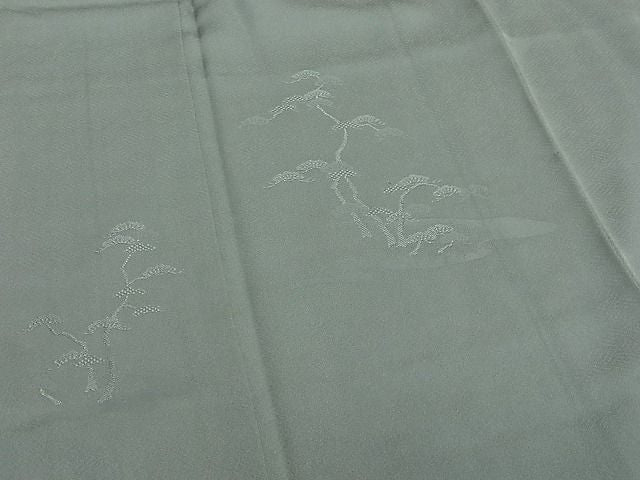 平和屋着物■付下げ　松地紋　湊鼠色　逸品　DAAG7774rt