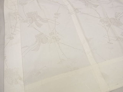 平和屋着物■上質な長襦袢　無双仕立て　御所車花地紋　逸品　DAAH4151cf