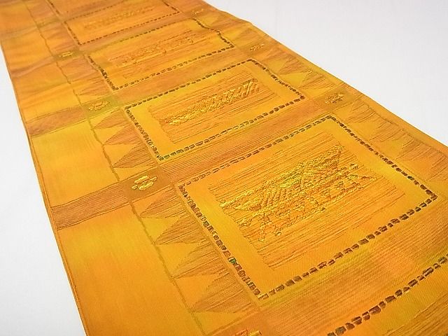 平和屋着物◎六通柄 本袋帯 横段文 逸品 DAAH4094cf