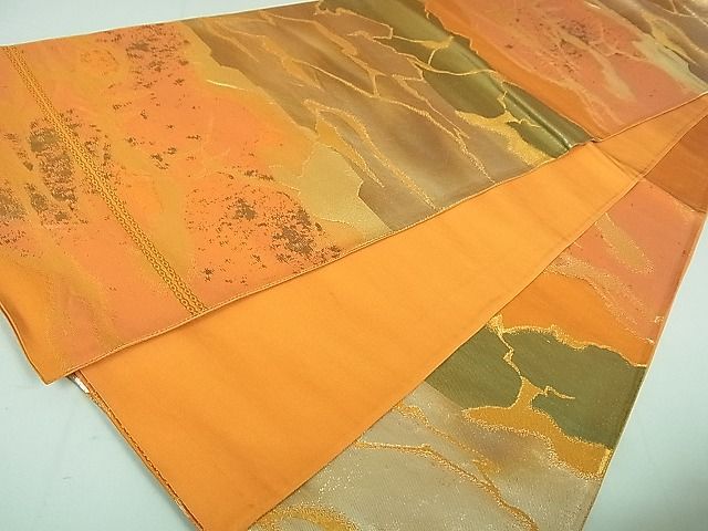 平和屋着物◎六通柄袋帯 霞文 金糸 逸品 DAAH4097cf