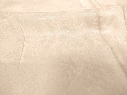 平和屋着物■長襦袢　無双仕立て　草花地紋　正絹　逸品　AAAJ8792Bnp