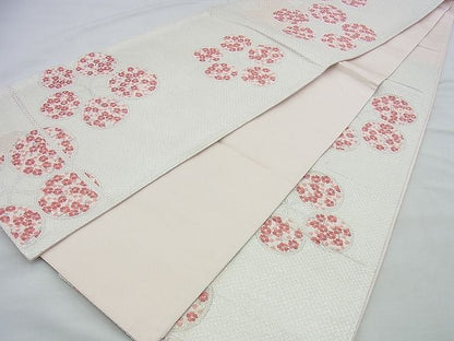 平和屋着物◎六通柄袋帯 唐織 梅鉢 銀糸 逸品 BAAI4530jm