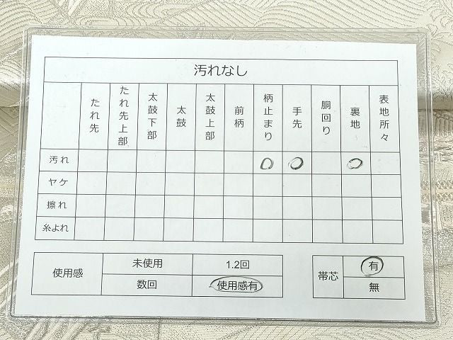 平和屋着物◎六通柄袋帯 唐織 風景花文 銀糸 逸品 DAAH9570tw
