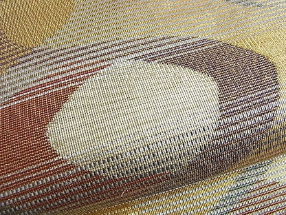平和屋着物■佐賀錦 太鼓柄袋帯 流水文 金銀糸 逸品 BAAI9649du