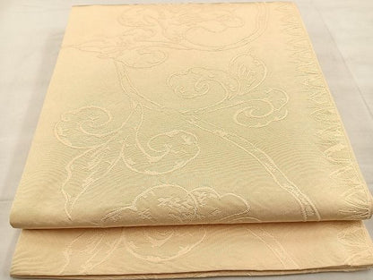 平和屋着物◎六通柄袋帯 ふくれ織り 花唐草文 逸品 BAAJ5221ea