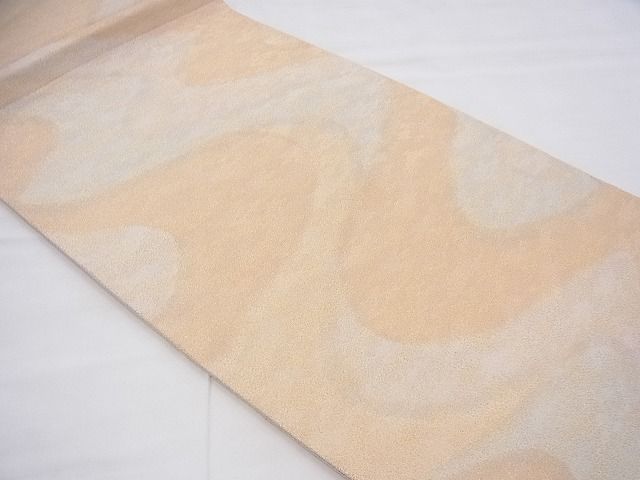 平和屋着物◎全通柄袋帯 綴れ 霞文 金糸 逸品 BAAI6464th