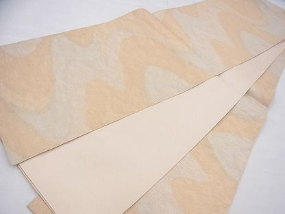 平和屋着物◎全通柄袋帯 綴れ 霞文 金糸 逸品 BAAI6464th