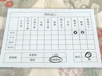 平和屋着物◎六通太鼓柄袋帯 唐織 天井花丸文 逸品 DAAG3947ea