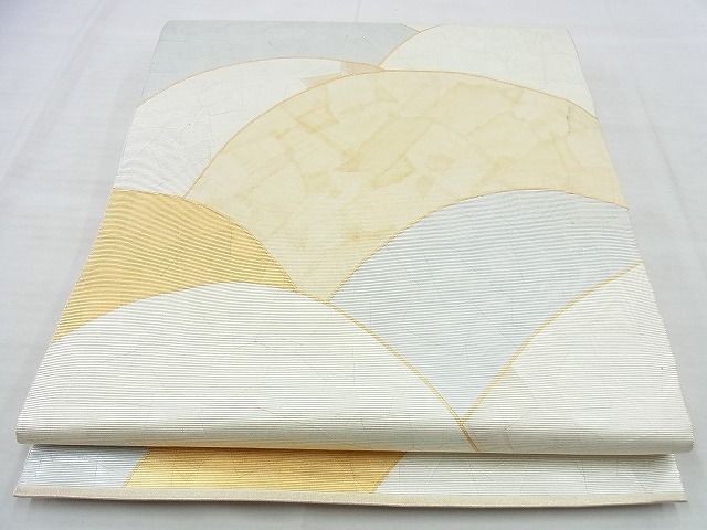 平和屋着物◎太鼓柄袋帯 青海波 金彩 引箔 逸品 BAAI5918jm