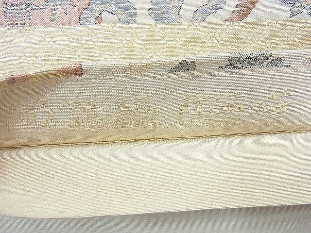 平和屋着物◎佐賀錦 六通柄袋帯 鳳凰桃山文様 金糸 逸品 BAAI5940jm