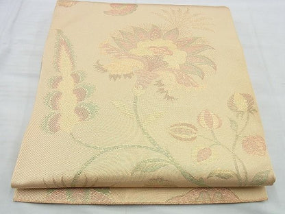 平和屋着物◎全通柄 本袋帯 花唐草文 金糸 逸品 BAAI5953jm