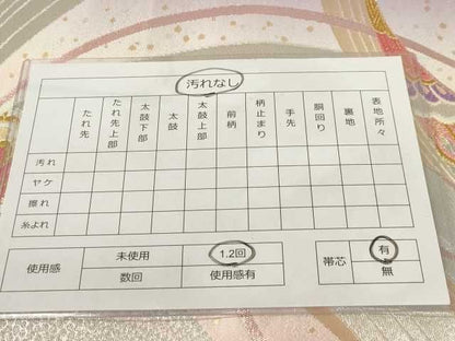 平和屋着物◎六通柄袋帯 孔雀羽文 金銀糸 逸品 DAAG7158ma