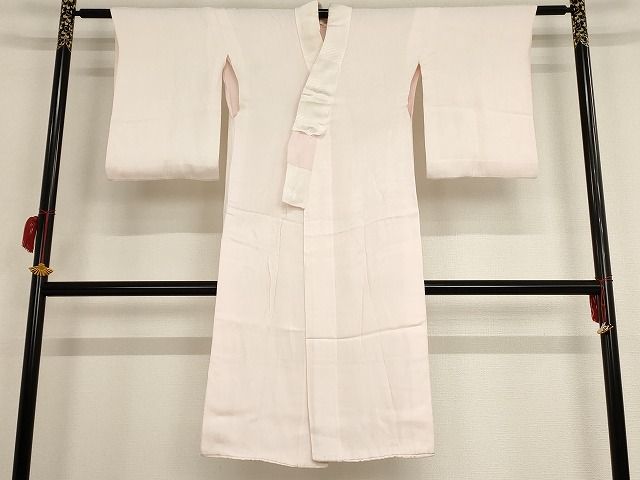平和屋着物■長襦袢　袷　立波扇面草花地紋　正絹　逸品　AAAJ2818Abw