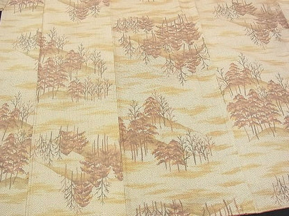 平和屋着物■上質な紬 風景文 逸品 BAAI8277my