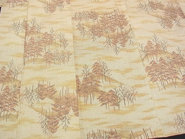 平和屋着物■上質な紬 風景文 逸品 BAAI8277my