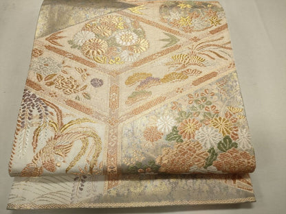 平和屋着物◎六通柄袋帯 唐織 鳳凰花文 金銀糸 逸品 CAAG5387ak