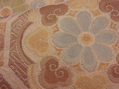 平和屋着物◎佐賀錦 六通柄袋帯 蜀江花文 金糸 逸品 BAAI6814cm