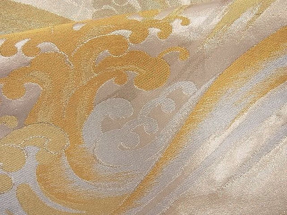 平和屋着物◎六通柄袋帯 立波文様 金銀糸 逸品 BAAI6846cm
