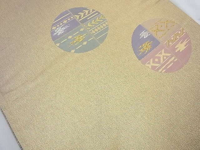 平和屋着物◎六通柄袋帯 優美 金銀糸 逸品 BAAI6893cm
