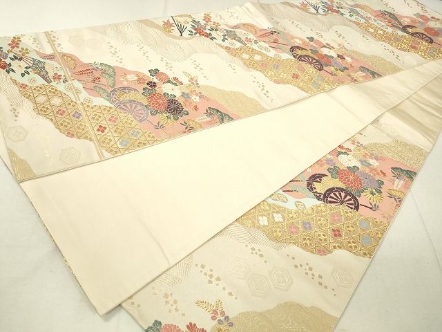 平和屋着物◎六通柄袋帯 唐織名錦遺芳 金糸 逸品 DAAG7812rt