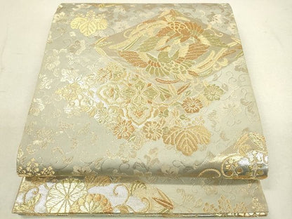 平和屋着物◎六通柄袋帯 向かい鳳凰花文 金銀糸 逸品 DAAG7811rt