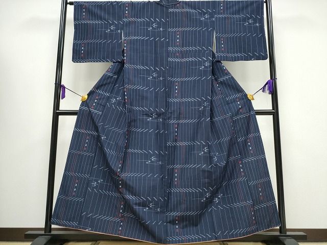 平和屋着物■上質な紬 吉祥文 逸品 CAAG5760ng