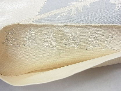 平和屋着物◎六通柄袋帯 唐織 華車扇面華文 金銀糸 逸品 BAAI5742qt