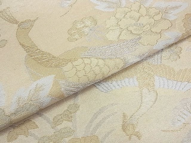 平和屋着物◎佐賀錦 六通柄袋帯 鳳凰孔雀草花文 金銀糸 逸品 BAAI5773qt
