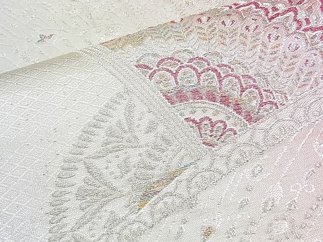 平和屋着物◎六通柄袋帯 飾花文様 金銀糸 逸品 BAAI5795qt