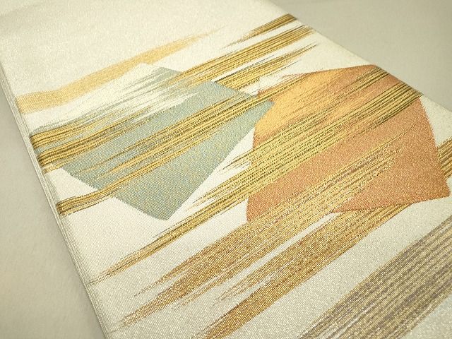 平和屋着物◎綴れ 太鼓柄袋帯 色紙重ね 金銀糸 逸品 DAAG4819fe