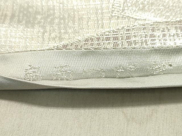 平和屋着物◎六通柄袋帯 扇面つなぎ 銀糸 逸品 DAAG4822fe