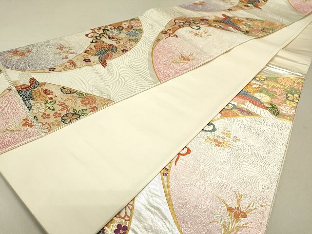 平和屋着物◎六通柄袋帯 唐織 鳳凰吉祥花文 金銀糸 逸品 DAAG4825fe