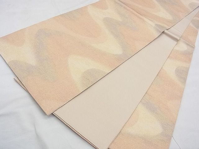 平和屋着物◎全通柄袋帯 砂子綴れ 流水文 金糸 逸品 BAAJ0406qt